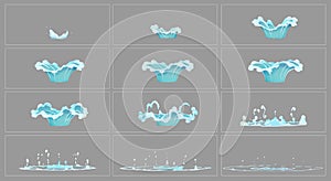 Dripping water special effect animation frames photo