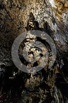 Dripstone column, stalagmite