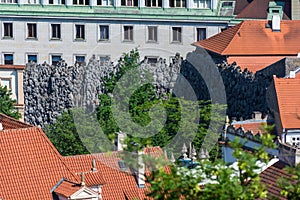 Dripstone wall in Prague