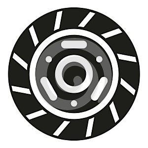 Drive clutch icon simple vector. Car disk