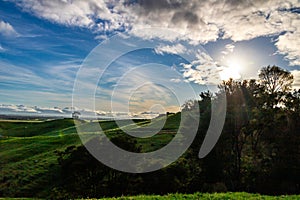 A drive in the countryside. Matamata, Waikato, New Zealand