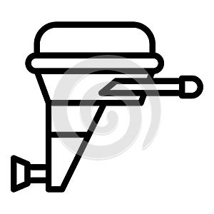 Drive motorboard icon outline vector. Engine motor