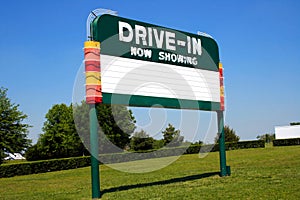 Drive-In Movie Sign photo