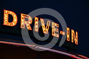 Drive-In Neon Sign photo