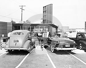 Drive-in restaurant 'The Track', Los Angeles, CA, July 10, 1948