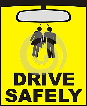 Drive safely vector
