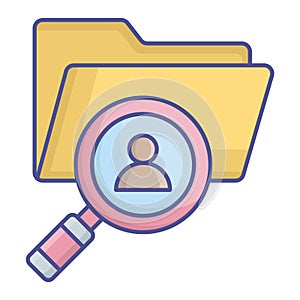 Drive search Fill Vector icon which can easily modify or edit