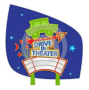 Drive In Theater Sign