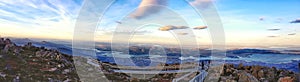 Gorgeous views at the summit of Mount Wellington, Tasmania, Australia.