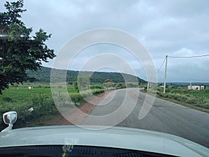 Drive towards karahal, MP, India, Kuno national park