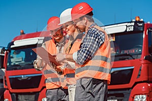 Driver and booker of heavy transport cargo company