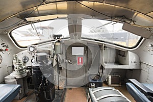 Driver cabin of a diesel locomotive