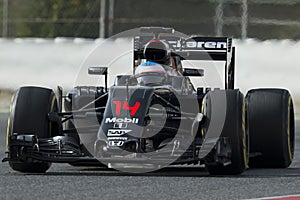Driver Fernando Alonso. Team McLaren