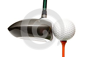 Driver and golf ball photo