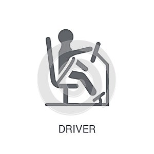 Driver icon. Trendy Driver logo concept on white background from