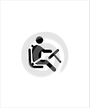 Driver icon,vector best flat driver icon,man drive icon. photo