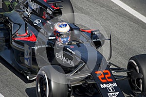 Driver Jenson Button. Team McLaren Honda