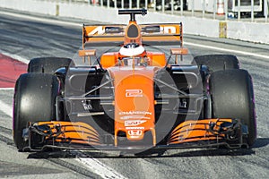 Driver Stoffel Vandoorne. Team McLaren