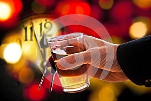 Driver toasts the new year