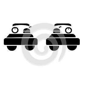 Driverless Car Logo vector illustration