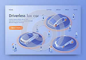 Driverless Lux Car Banner, Show Room Exhibition