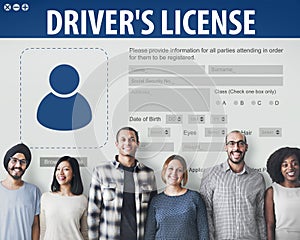 Drivers License Registeration Application Webpage Concept