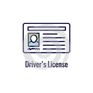 Drivers Test and License Icon Set and - Web Header Banner