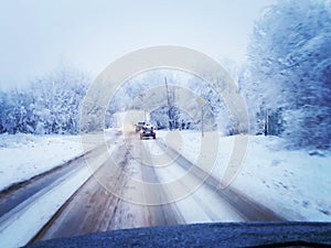 Driverway snowway loveliness snow for you photo