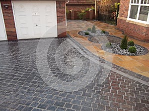 Driveway block paving