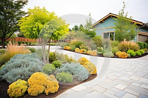 driveway borders with edible shrubbery