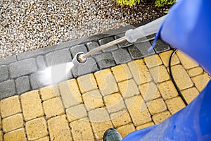 Driveway Bricks Washing