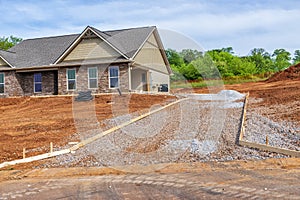 Driveway Construction on New Home