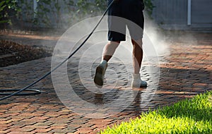 Driveway Paver Cleaning photo