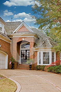 Driveway to Brick Entrance