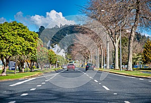 Driving along Fenton Street on a beautiful sunny day