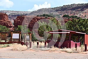 Driving along Jemez Mountain National Scenic Byway in New Mexico