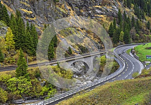 Driving in the Alps