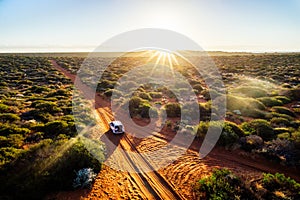 Driving in the Australian Outback