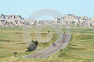 Driving Through Badlands National Park photo