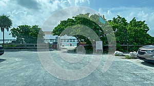 Driving through Bahia Honda State Park in the Florida Keys