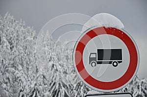Driving ban for trucks.