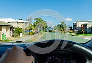 Driving a Car through the Suburbs of Australia