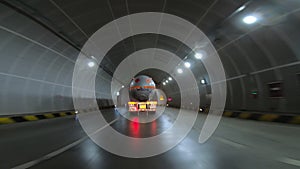 Driving car in a tunnel