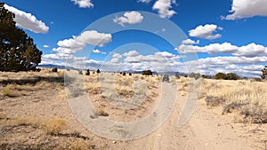 Driving dry arid desert hill trail follow UTV POV part 2 4K