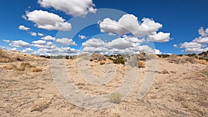 Driving dry arid desert sand cedar hills POV 4K