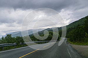 Driving on the E10 road