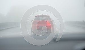 Driving in the fog