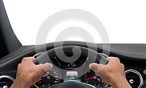 Driving hands steering wheel