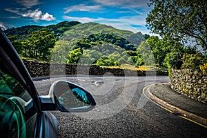 Driving through the Lake District