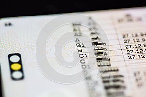 Driving licence categories